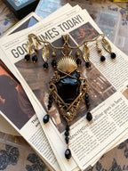 Obsidian Reliquary Pendant