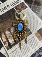 Handmade Moon Goddess Amulet Pendant