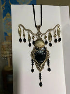 Obsidian Reliquary Pendant