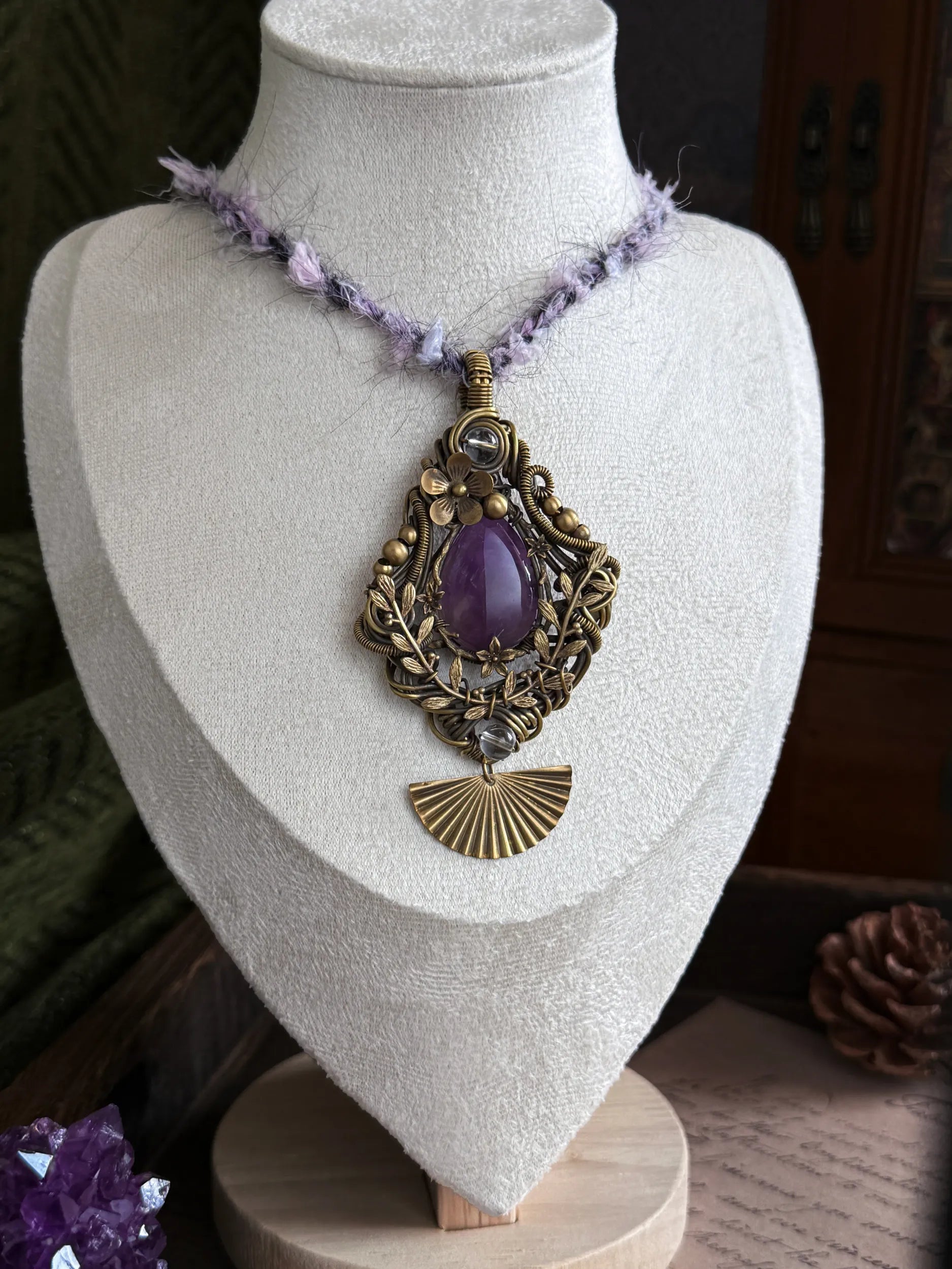 Amethyst Bloom Pendant