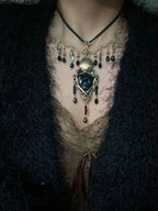 Obsidian Reliquary Pendant