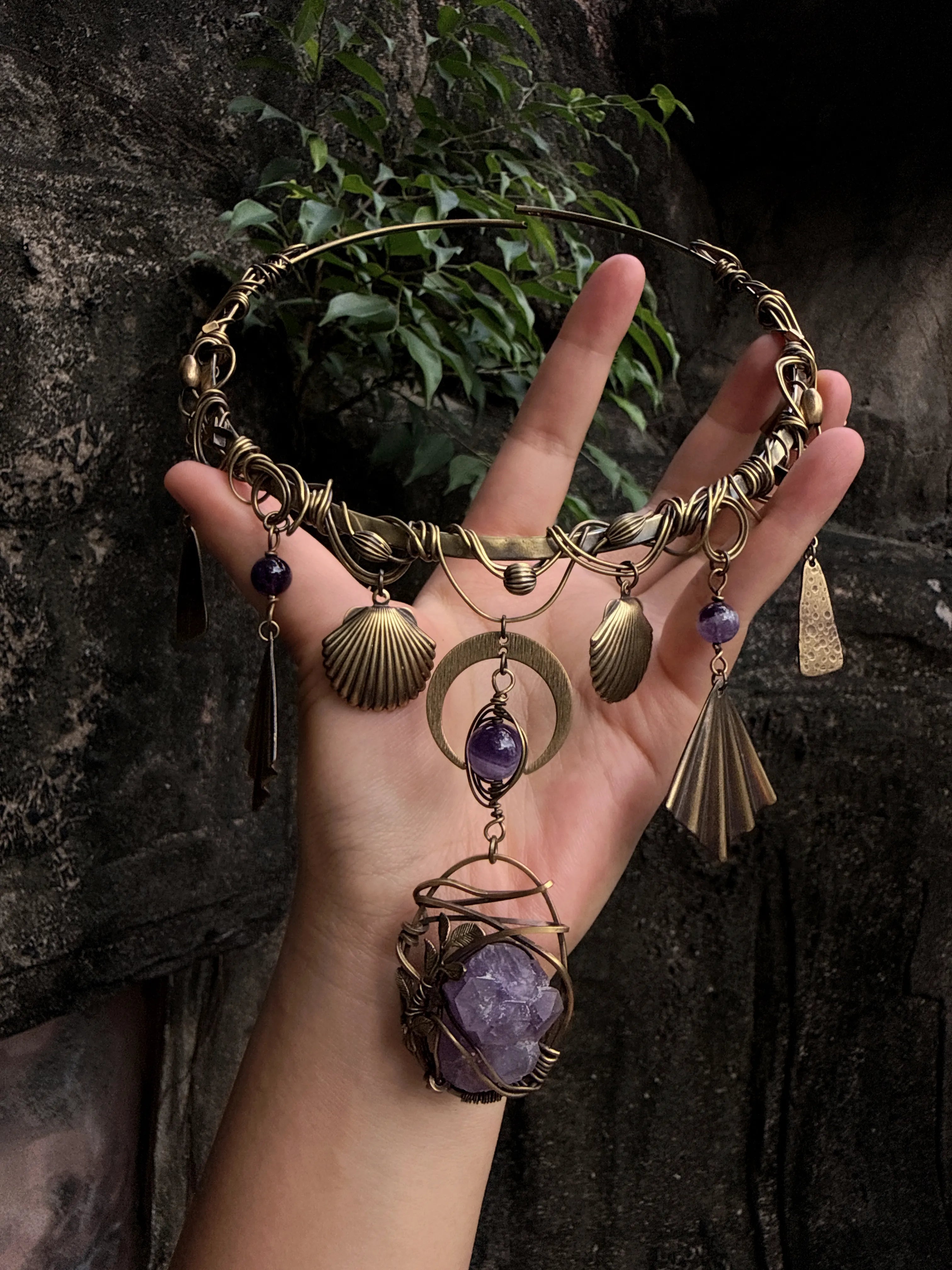Amethyst Witch Choker