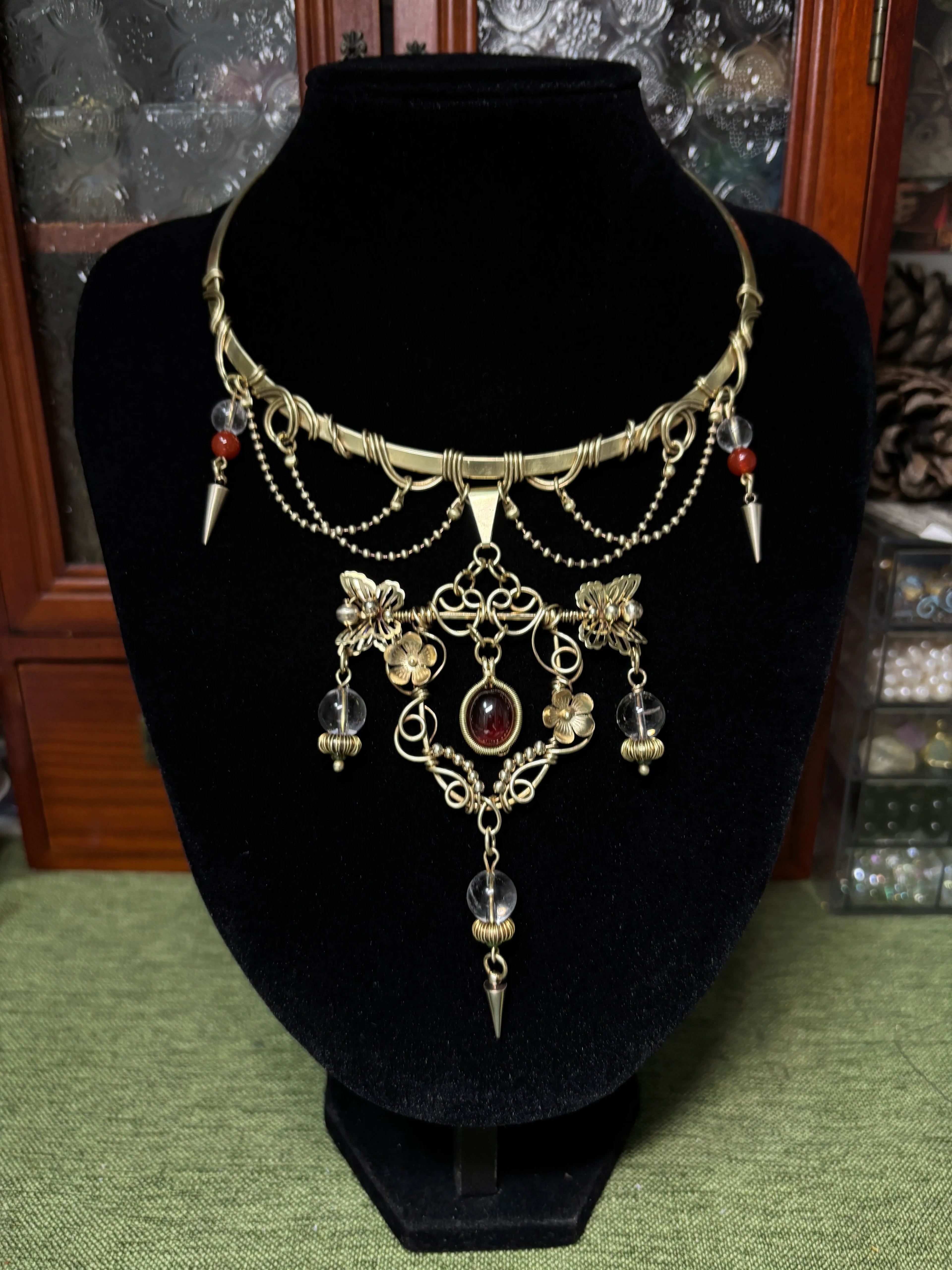 Crimson Bloom Choker