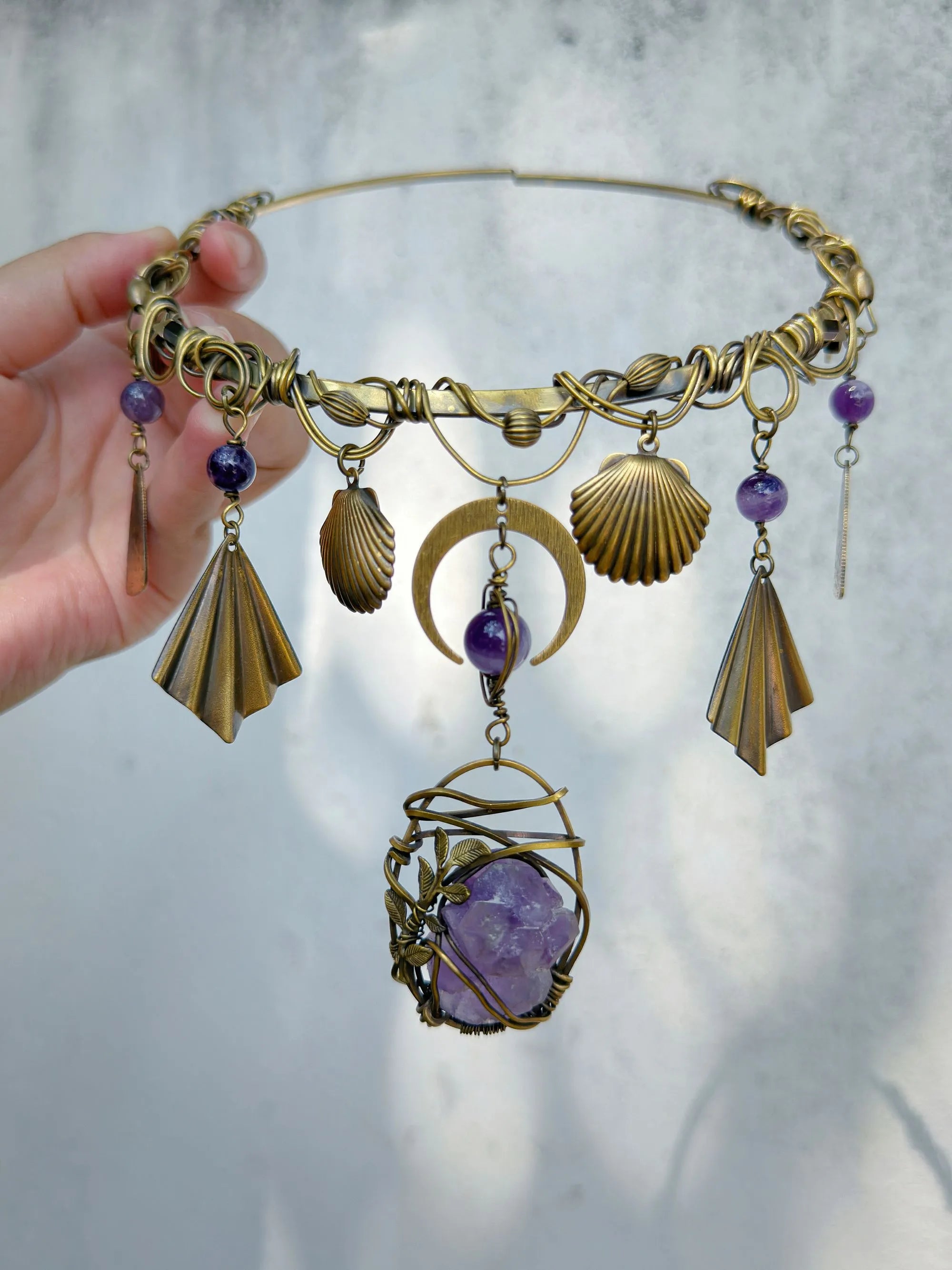 Amethyst Witch Choker