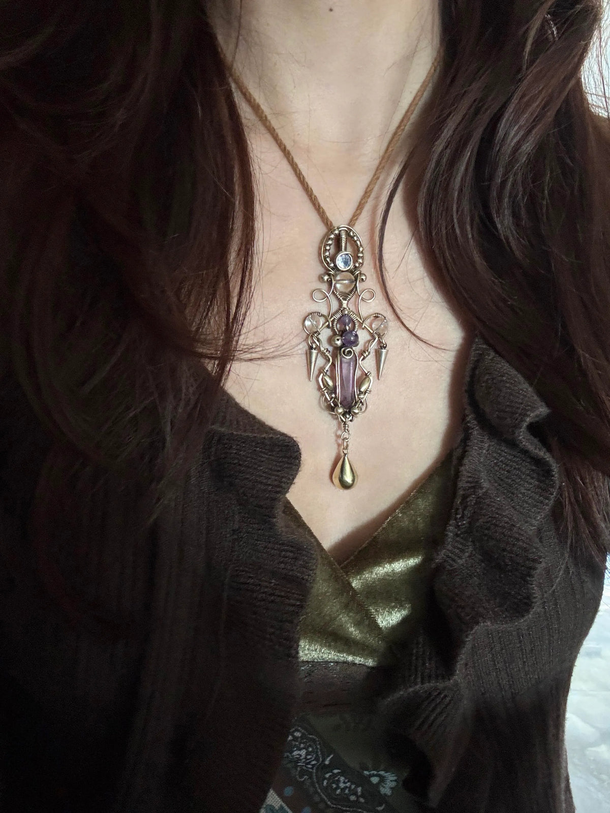 Cruz Crystal Talisman Pendant