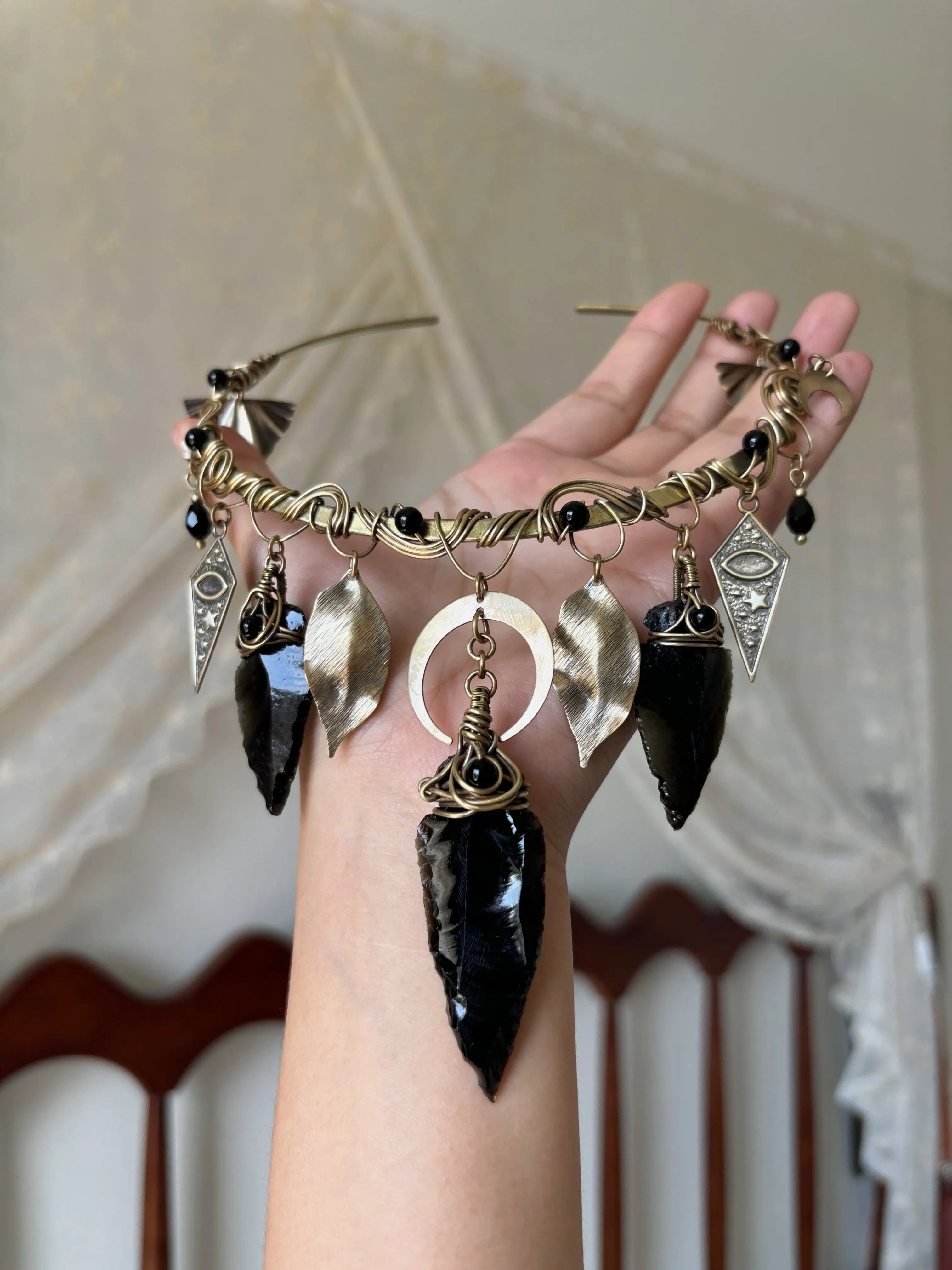 Obsidian Witch Choker