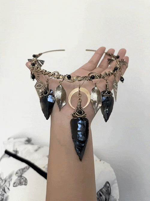 Obsidian Witch Choker