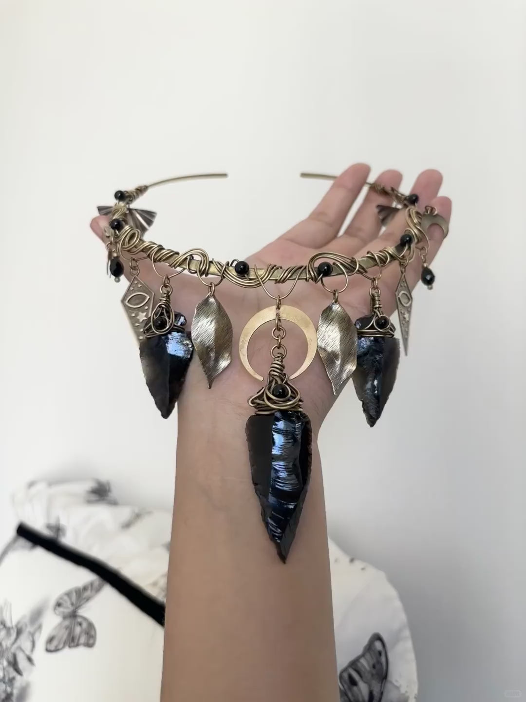 Obsidian Witch Choker